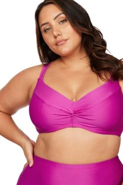 Serenade Pink Monet Soft Cup Underwire Bikini Top