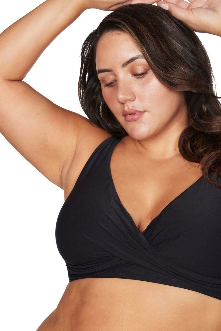 Bikini Tops Recycled Hues Black Delacroix Bikini Top