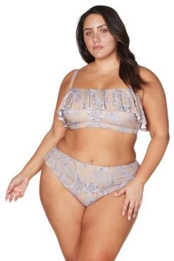 Vivaldi's Verse Paisley Vermeer Bikini Top Bikini Tops