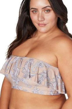 Vivaldi's Verse Paisley Vermeer Bikini Top Bikini Tops