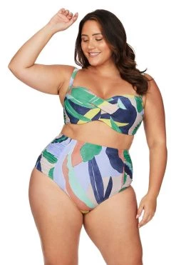 L'Avana Multi Botticelli High Waist Swim Pant