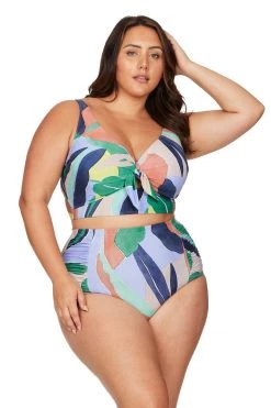 New Arrivals L'Avana Multi Cezanne Midriff Underwire Bikini Top