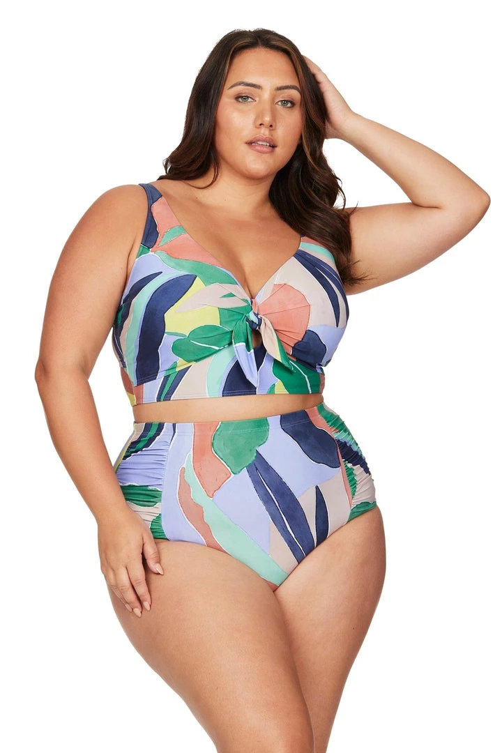 New Arrivals L'Avana Multi Cezanne Midriff Underwire Bikini Top