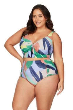 New Arrivals L'Avana Multi Cezanne Midriff Underwire Bikini Top