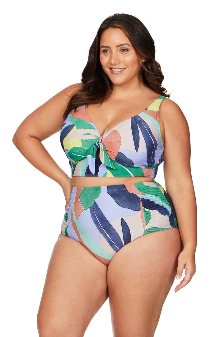 New Arrivals L'Avana Multi Cezanne Midriff Underwire Bikini Top