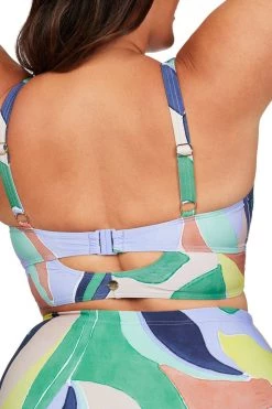 New Arrivals L'Avana Multi Cezanne Midriff Underwire Bikini Top