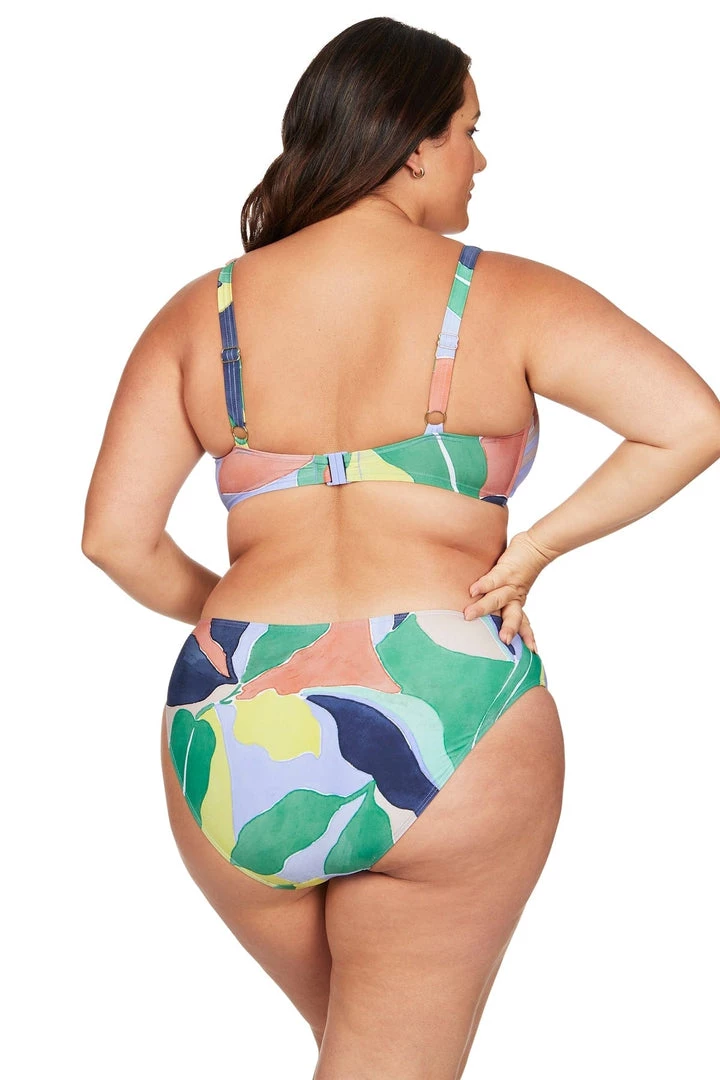 L'Avana Multi Monet Curve Fit Mid Rise Swim Pant