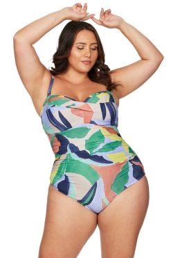 New Arrivals Multi L'Avana Botticelli Underwire Bandeau One Piece