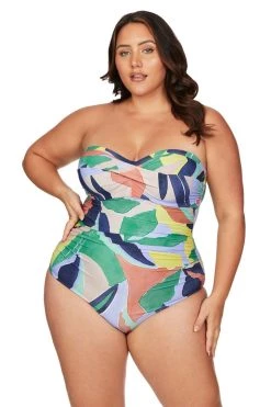 New Arrivals Multi L'Avana Botticelli Underwire Bandeau One Piece