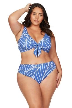 Philharmonic Blue Monet Curve Fit Mid Rise Swim Pant New Arrivals