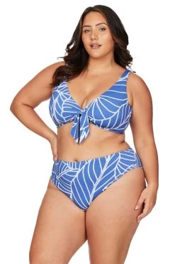 Philharmonic Blue Monet Curve Fit Mid Rise Swim Pant New Arrivals