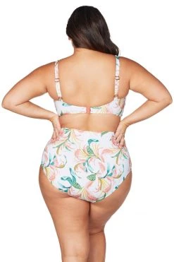 New Arrivals April Spritz White Delacroix Bikini Top