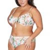 April Spritz White Monet Curve Fit Mid Rise Swim Pant New Arrivals