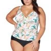 New Arrivals April Spritz White Delacroix Tankini Top