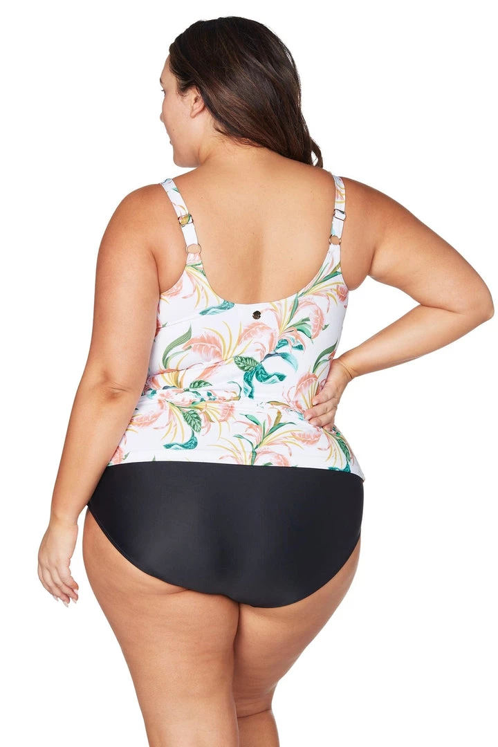 New Arrivals April Spritz White Delacroix Tankini Top