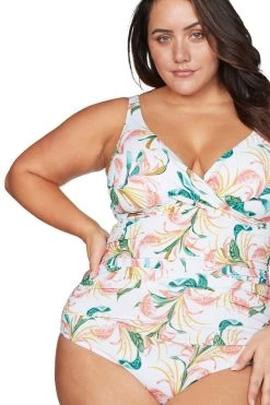 April Spritz White Delacroix One Piece New Arrivals