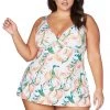 New Arrivals April Spritz White Delacroix Swimdress