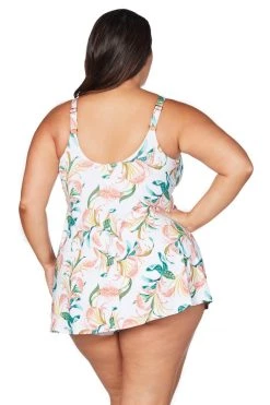 New Arrivals April Spritz White Delacroix Swimdress