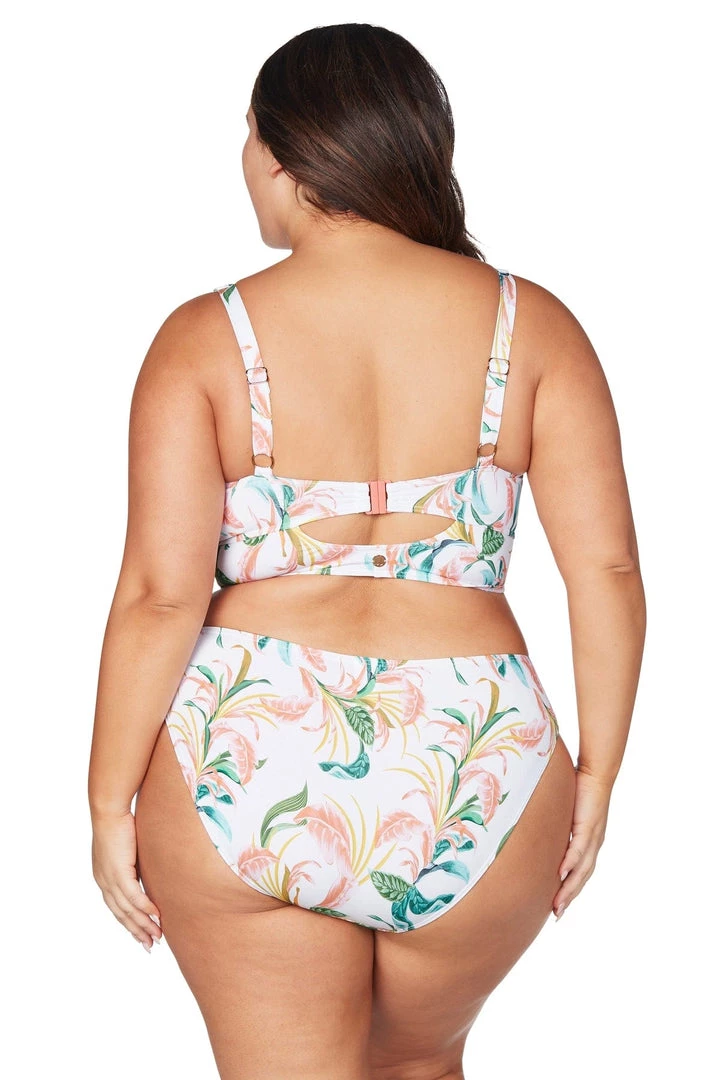 April Spritz White Cezanne Midriff Underwire Bikini Top New Arrivals