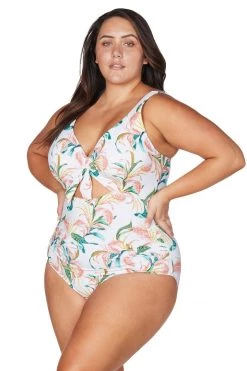 April Spritz White Cezanne Underwire One Piece