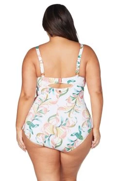 April Spritz White Cezanne Underwire One Piece