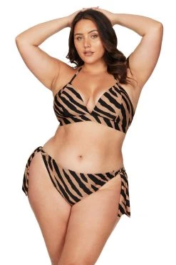 Ben Galay Animal Klee Tie Side Curve Fit Bikini Pant New Arrivals