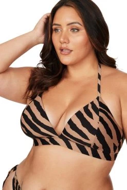 New Arrivals Ben Galay Animal Klee Triangle Bikini Top