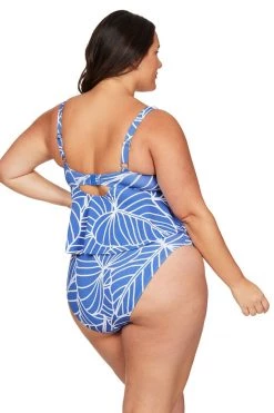 Philharmonic Blue Chagall Midriff Bikini Top