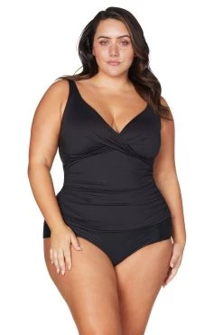Recycled Hues Black Delacroix Tankini Top