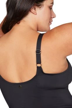 Recycled Hues Black Delacroix Tankini Top