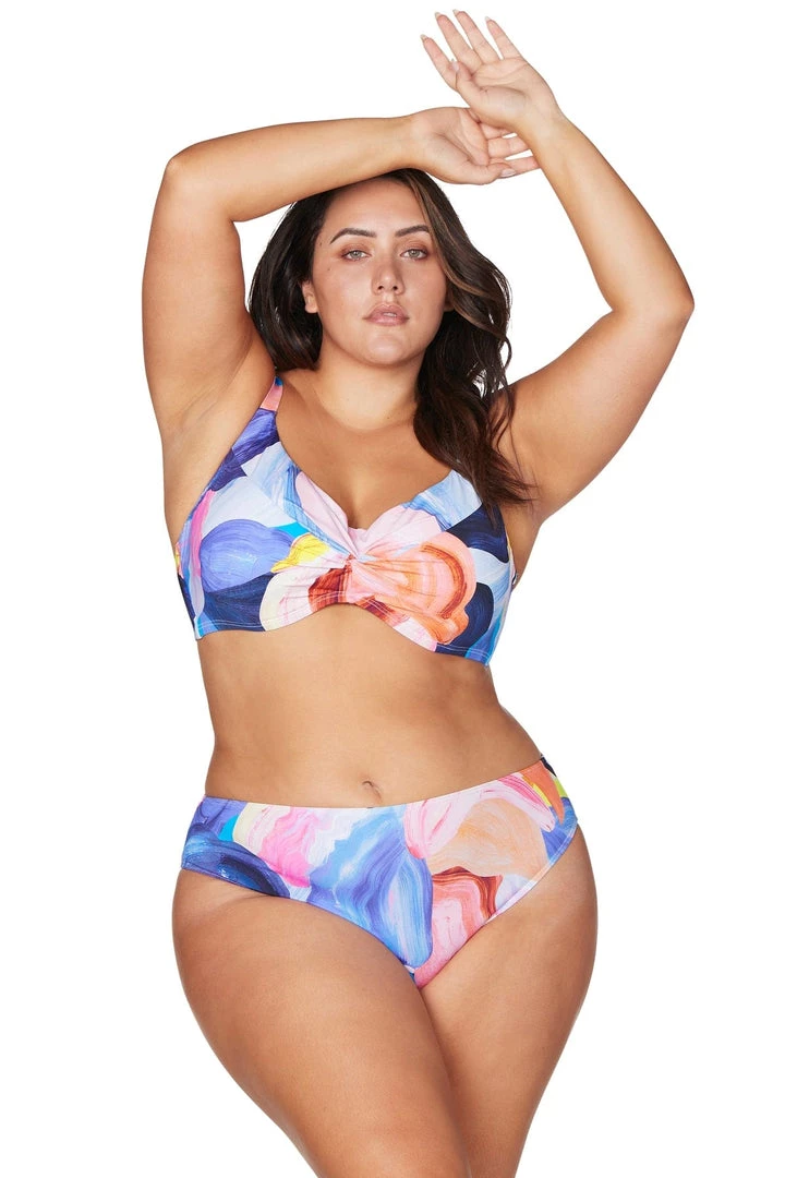 Arte A La Rue Purple Monet Soft Cup Underwire Bikini Top New Arrivals