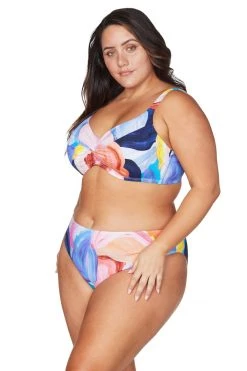 Arte A La Rue Purple Monet Soft Cup Underwire Bikini Top New Arrivals