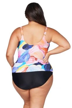 Arte A La Rue Purple Delacroix Tankini Top