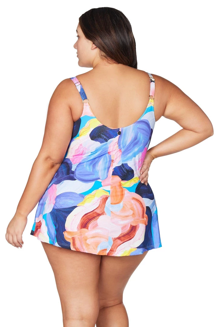 Arte A La Rue Purple Delacroix Swimdress New Arrivals
