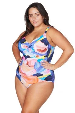 Arte A La Rue Purple Monet Soft Cup Underwire One Piece New Arrivals