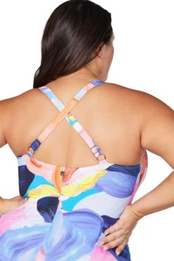 Arte A La Rue Purple Monet Soft Cup Underwire One Piece New Arrivals