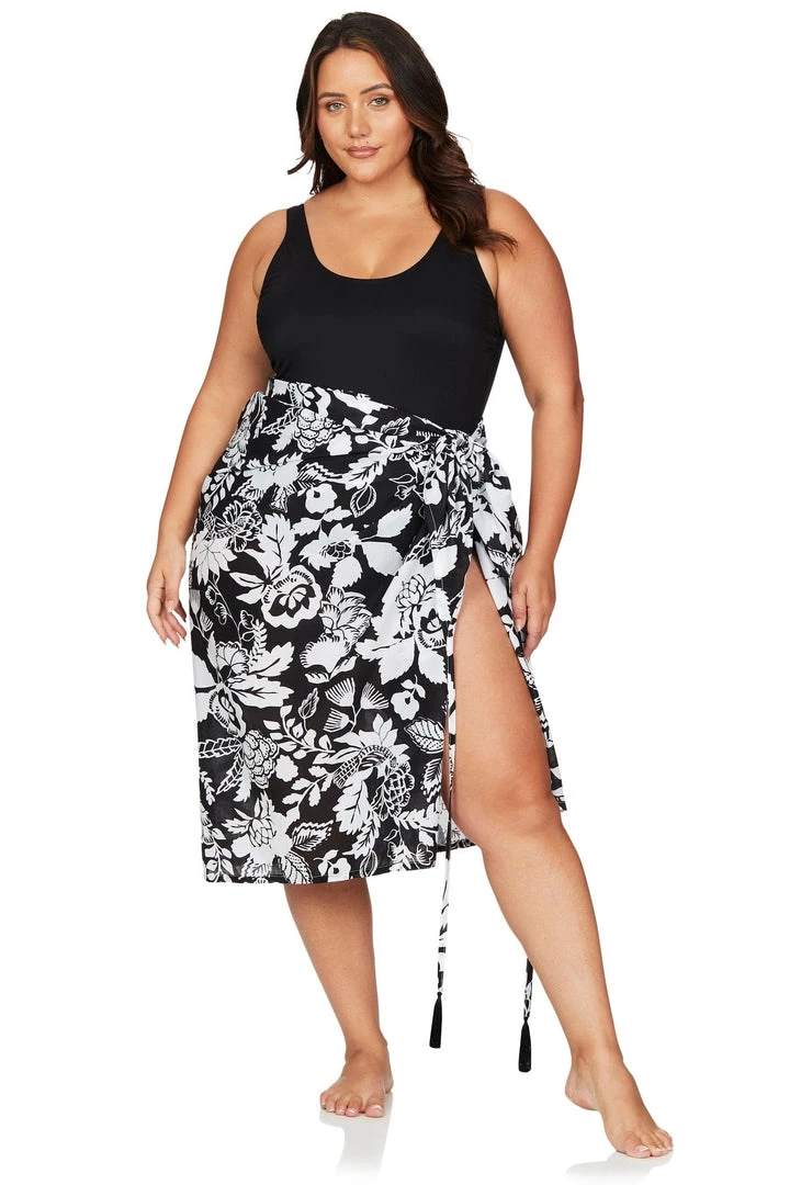 Covers Cantata Forte Black Bach Sarong With Bag Resort Wear