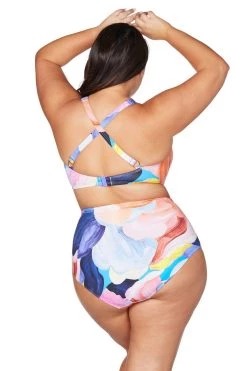 Arte A La Rue Purple Raphael E/F Underwire Bikini Top New Arrivals