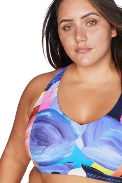 Arte A La Rue Purple Raphael E/F Underwire Bikini Top New Arrivals