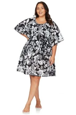Covers Cantata Forte Black Beethoven Kaftan Cover Up Resort Wear