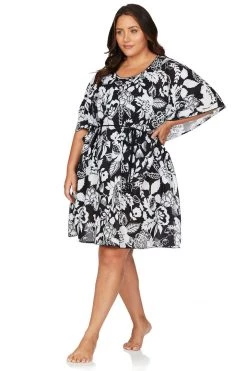 Covers Cantata Forte Black Beethoven Kaftan Cover Up Resort Wear