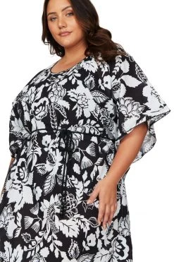 Covers Cantata Forte Black Beethoven Kaftan Cover Up Resort Wear