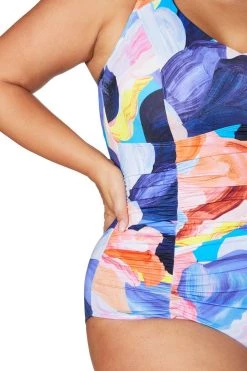 Arte A La Rue Purple Raphael E/F Underwire One Piece