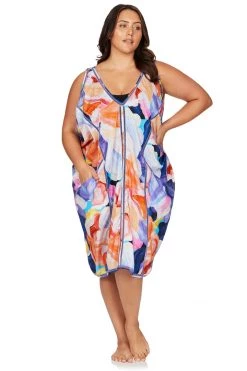 Covers Arte A La Rue Purple Wagner Draped Cover Up