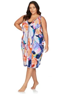 Covers Arte A La Rue Purple Wagner Draped Cover Up