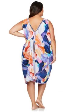 Covers Arte A La Rue Purple Wagner Draped Cover Up