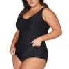 Recycled Hues Black Raphael E/F Underwire Tankini Top
