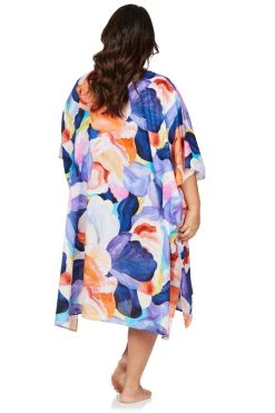 Covers New Arrivals Arte A La Rue Purple Schubert Kaftan Cover Up