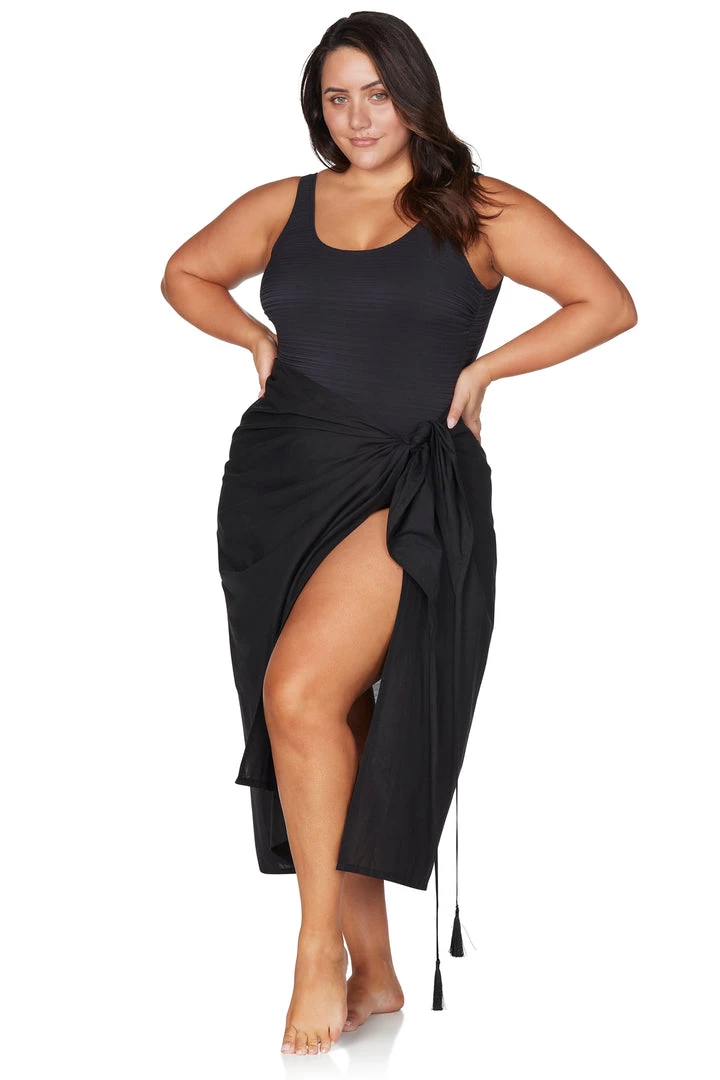 Covers Ben Galay Black Bach Sarong With Bag New Arrivals