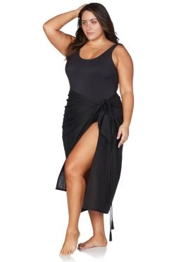 Covers Ben Galay Black Bach Sarong With Bag New Arrivals